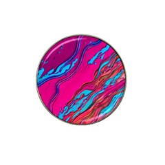 Colorful Abstract Fluid Art Hat Clip Ball Marker (4 Pack) by GardenOfOphir