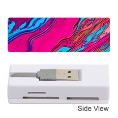 Colorful Abstract Fluid Art Memory Card Reader (stick) by GardenOfOphir