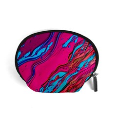 Colorful Abstract Fluid Art Accessory Pouch (small) by GardenOfOphir