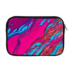 Colorful Abstract Fluid Art Apple Macbook Pro 17  Zipper Case by GardenOfOphir