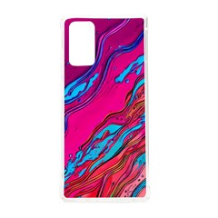 Colorful Abstract Fluid Art Samsung Galaxy Note 20 Tpu Uv Case by GardenOfOphir