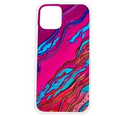 Colorful Abstract Fluid Art Iphone 12 Pro Max Tpu Uv Print Case by GardenOfOphir