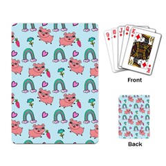 Pigs Pattern Art Design Drawing Sketch Wallpaper Playing Cards Single Design (Rectangle)