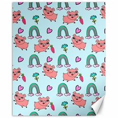 Pigs Pattern Art Design Drawing Sketch Wallpaper Canvas 16  X 20  by Wegoenart