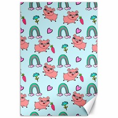 Pigs Pattern Art Design Drawing Sketch Wallpaper Canvas 20  x 30 