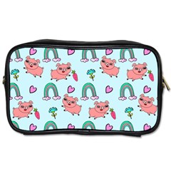 Pigs Pattern Art Design Drawing Sketch Wallpaper Toiletries Bag (One Side)