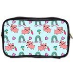 Pigs Pattern Art Design Drawing Sketch Wallpaper Toiletries Bag (One Side) Front