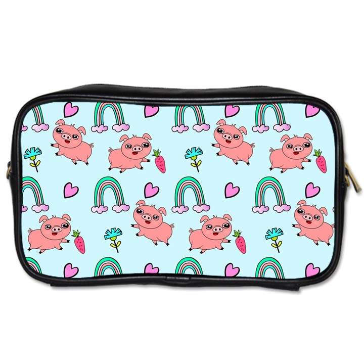 Pigs Pattern Art Design Drawing Sketch Wallpaper Toiletries Bag (One Side)