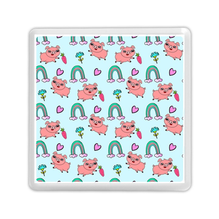 Pigs Pattern Art Design Drawing Sketch Wallpaper Memory Card Reader (Square)