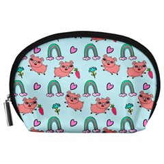 Pigs Pattern Art Design Drawing Sketch Wallpaper Accessory Pouch (Large)