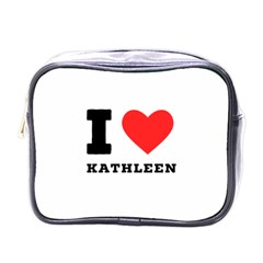 I Love Kathleen Mini Toiletries Bag (one Side) by ilovewhateva