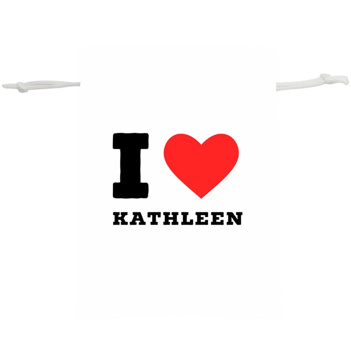 I love kathleen Lightweight Drawstring Pouch (XL)