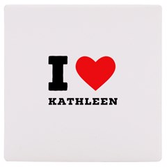 I Love Kathleen Uv Print Square Tile Coaster  by ilovewhateva