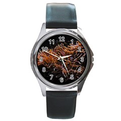 Sea Anemone Coral Underwater Ocean Sea Water Round Metal Watch by Wegoenart