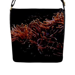 Sea Anemone Coral Underwater Ocean Sea Water Flap Closure Messenger Bag (l) by Wegoenart