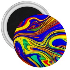 Contemporary Art Fluid Background 3  Magnets by GardenOfOphir