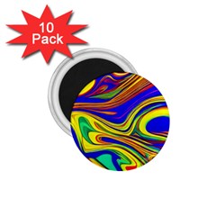 Contemporary Art Fluid Background 1 75  Magnets (10 Pack)  by GardenOfOphir