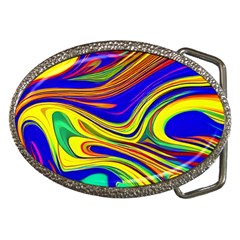 Contemporary Art Fluid Background Belt Buckles by GardenOfOphir