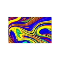 Contemporary Art Fluid Background Sticker (rectangular) by GardenOfOphir