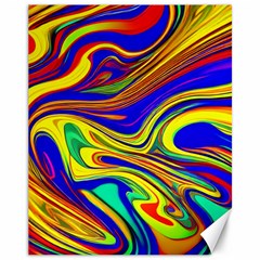 Contemporary Art Fluid Background Canvas 11  X 14  by GardenOfOphir