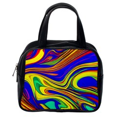 Contemporary Art Fluid Background Classic Handbag (one Side) by GardenOfOphir