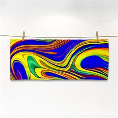 Contemporary Art Fluid Background Hand Towel by GardenOfOphir