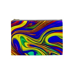 Contemporary Art Fluid Background Cosmetic Bag (medium) by GardenOfOphir