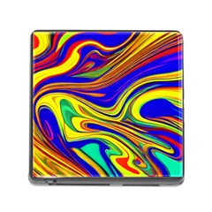 Contemporary Art Fluid Background Memory Card Reader (square 5 Slot) by GardenOfOphir