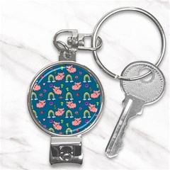 Texture Seamless Sample Digital Scrapbooking Nail Clippers Key Chain