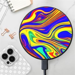 Contemporary Art Fluid Background Wireless Fast Charger(black)