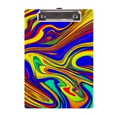 Contemporary Art Fluid Background A5 Acrylic Clipboard by GardenOfOphir