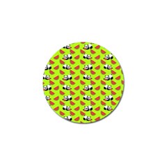 Watermelon Panda Background Wallpaper Golf Ball Marker (4 Pack) by Wegoenart