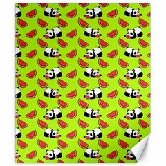 Watermelon Panda Background Wallpaper Canvas 20  X 24  by Wegoenart