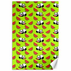 Watermelon Panda Background Wallpaper Canvas 20  X 30  by Wegoenart