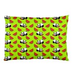 Watermelon Panda Background Wallpaper Pillow Case (Two Sides) Back