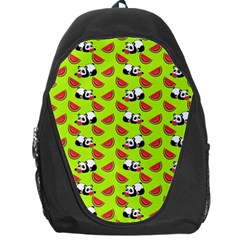 Watermelon Panda Background Wallpaper Backpack Bag by Wegoenart