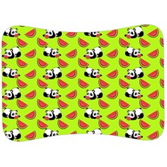 Watermelon Panda Background Wallpaper Velour Seat Head Rest Cushion by Wegoenart