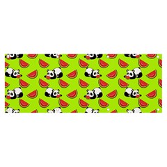 Watermelon Panda Background Wallpaper Banner And Sign 8  X 3  by Wegoenart