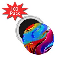 Abstract Fluid Art 1 75  Magnets (100 Pack)  by GardenOfOphir