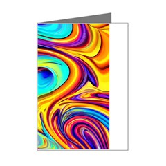 Fluid Art Pattern Mini Greeting Card by GardenOfOphir