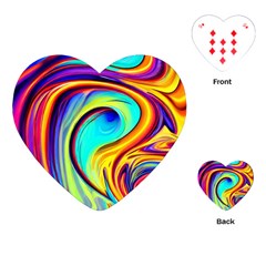 Fluid Art Pattern Playing Cards Single Design (heart)