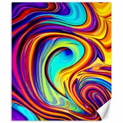 Fluid Art Pattern Canvas 8  X 10  by GardenOfOphir