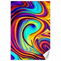 Fluid Art Pattern Canvas 24  X 36  by GardenOfOphir