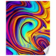 Fluid Art Pattern Canvas 11  X 14  by GardenOfOphir