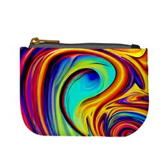 Fluid Art Pattern Mini Coin Purse by GardenOfOphir