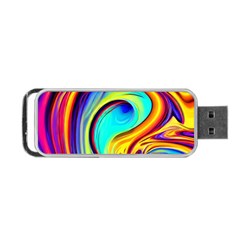 Fluid Art Pattern Portable Usb Flash (two Sides) by GardenOfOphir