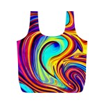 Fluid Art Pattern Full Print Recycle Bag (M) Front