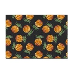 Pineapple Background Pineapple Pattern Sticker A4 (10 Pack) by Wegoenart