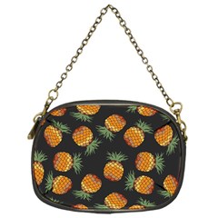 Pineapple Background Pineapple Pattern Chain Purse (one Side) by Wegoenart