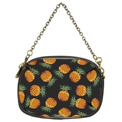 Pineapple Background Pineapple Pattern Chain Purse (two Sides) by Wegoenart